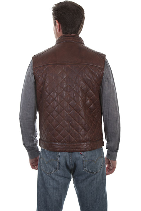 (image for) Quilted leather vest