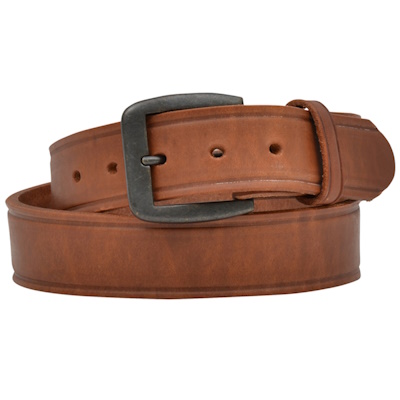 (image for) 1 1/2" Heavy Brown Leather Latigo Crease Belt