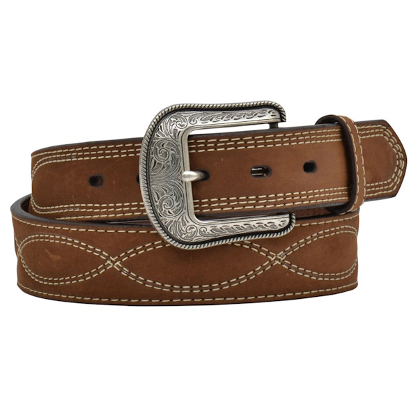 1 1/2 Lazy Stitch Leather Belt [D1374] : Old Trading Post ...