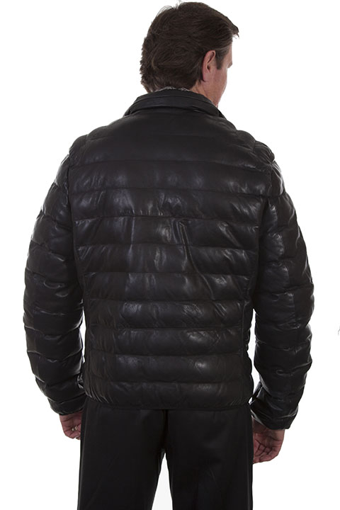 (image for) Ribbed leather jacket