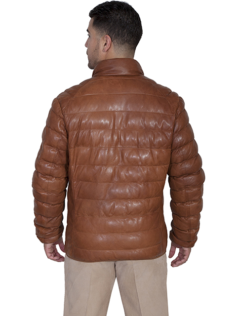 (image for) Ribbed leather jacket