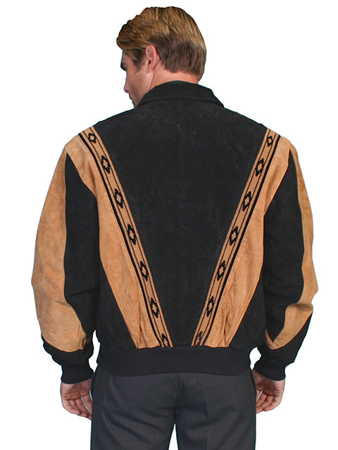 (image for) Two-toned boar suede rodeo jacket