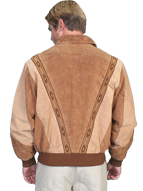 (image for) Two-toned boar suede rodeo jacket