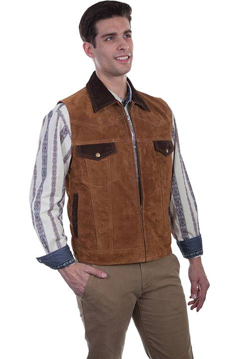 Boar suede vest with conceal carry pocket [621] : Old Trading Post ...