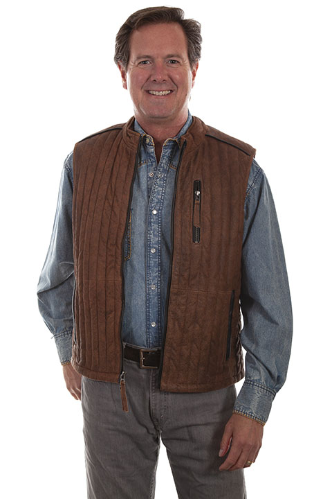 Two tone leather vest [731] : Old Trading Post - Oldtradingpost.com the ...