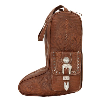 (image for) Tooled Leather Boot Bags