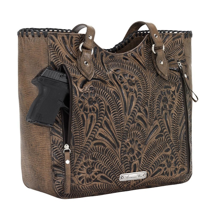 (image for) Annie's Secret Large Zip-Top Tote w/ Conceal Carry Pocket