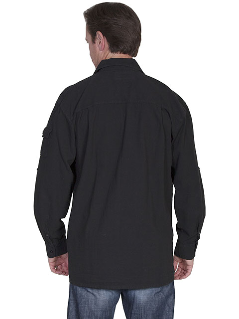 (image for) Lightweight Cotton Shirt with Sleeve Pocket