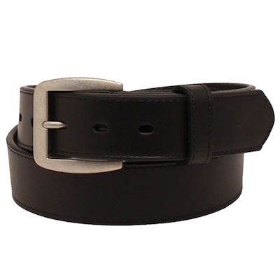 (image for) 1 1/2" Black Full Grain Leather Belt