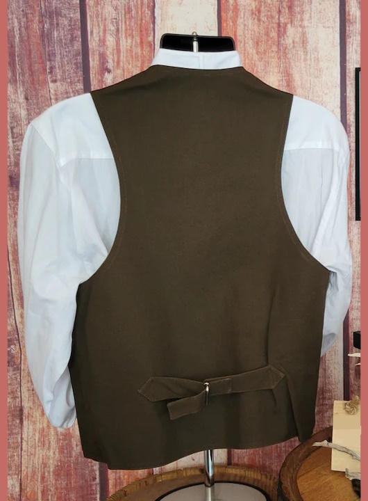 (image for) Frontier Cotton Canvas Vest Notched Lapels Welt Pockets