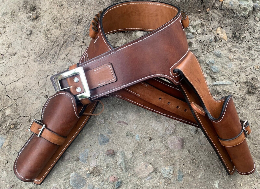 (image for) Gunsmoke Western Drop Loop Gun Belt with Holster