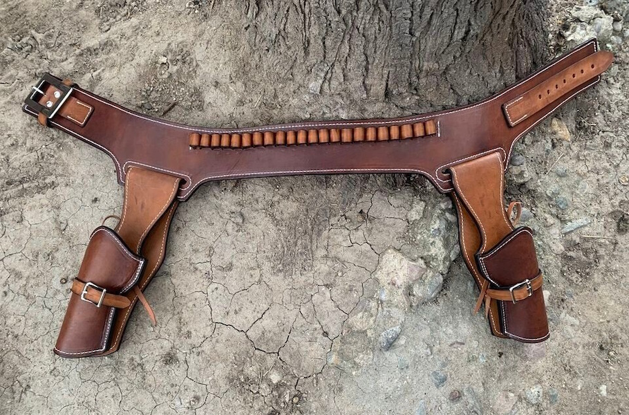 (image for) Gunsmoke Western Drop Loop Gun Belt with Holster