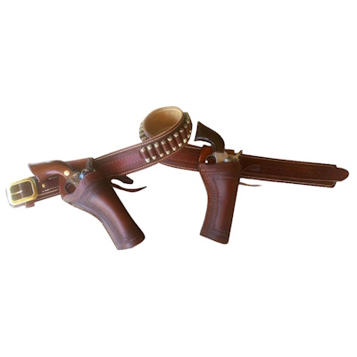 (image for) 1866 Gallatin Design Ranger Gun Belt with Double Holsters