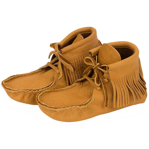 (image for) American Bison Leather Ankle High Moccasins