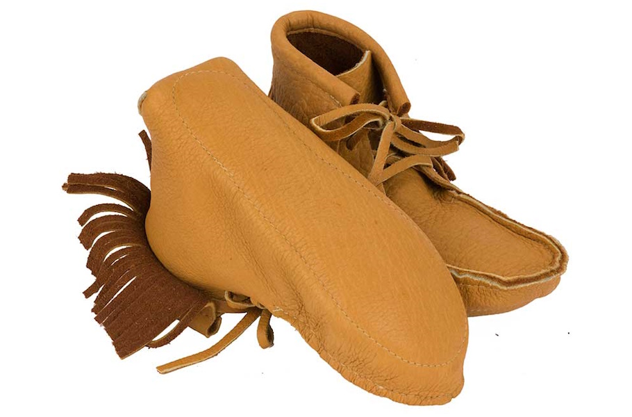 (image for) American Bison Leather Ankle High Moccasins