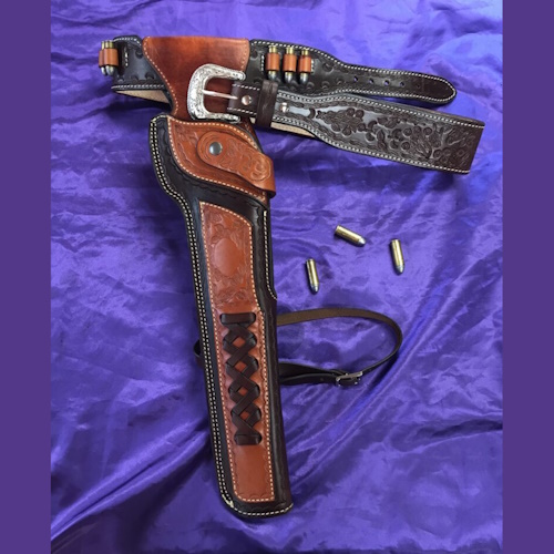 (image for) The Ranch Hand Cartridge Gun Belt and Mares Leg Side Holster