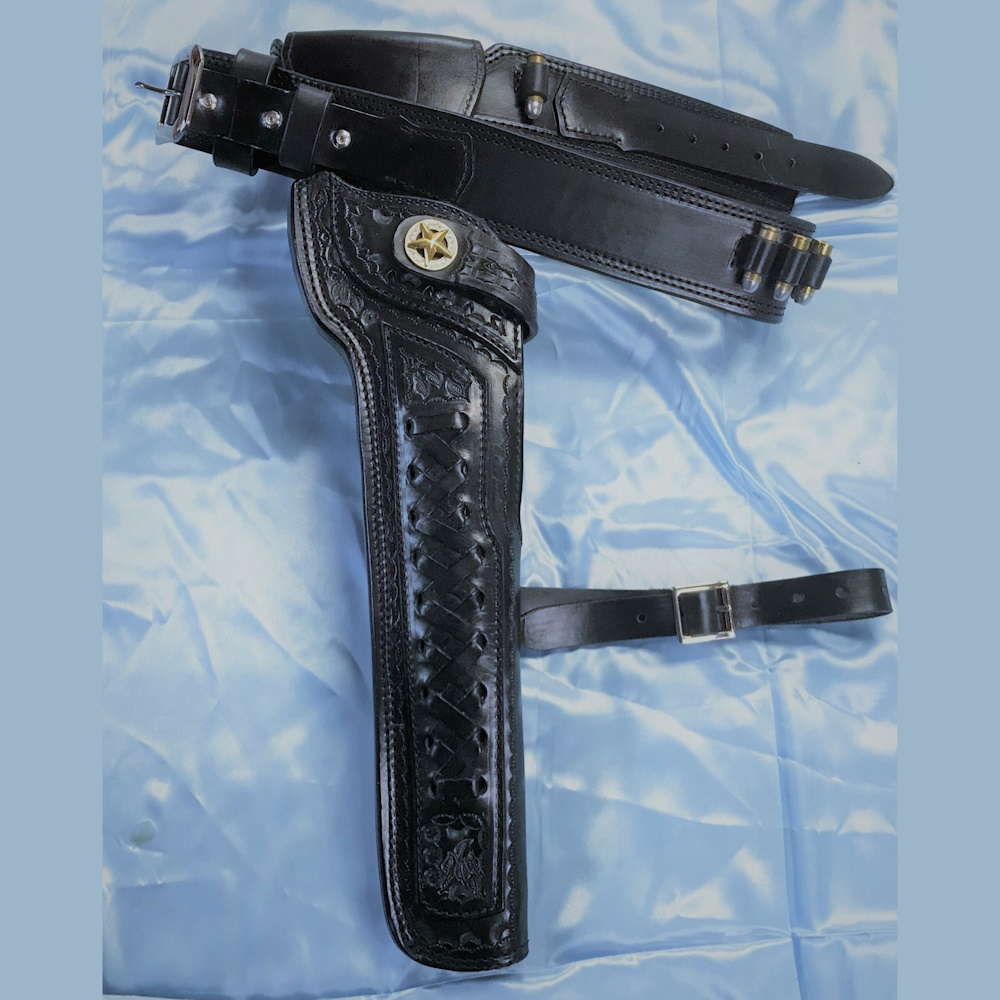 (image for) The Ranch Hand Cartridge Gun Belt and Mares Leg Side Holster