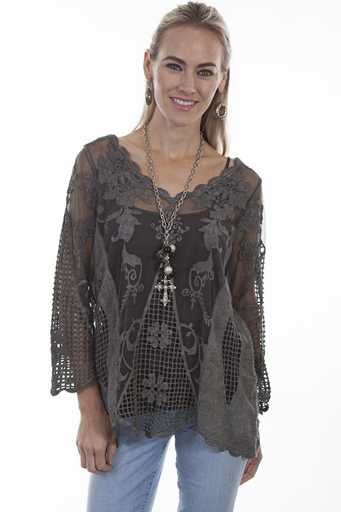 (image for) Lace mesh tunic