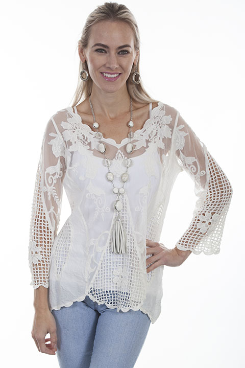 (image for) Lace mesh tunic