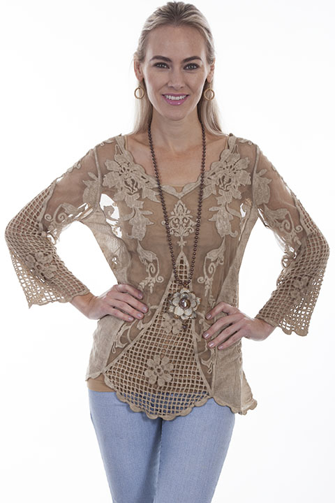 (image for) Lace mesh tunic