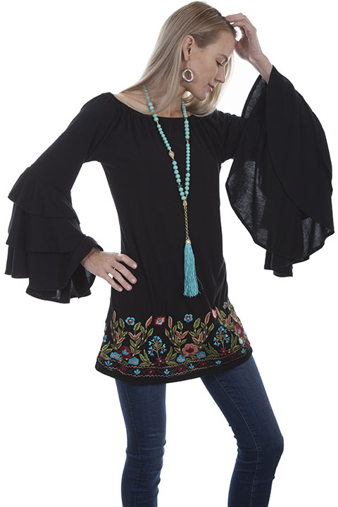 (image for) Ruffled sleeve tunic