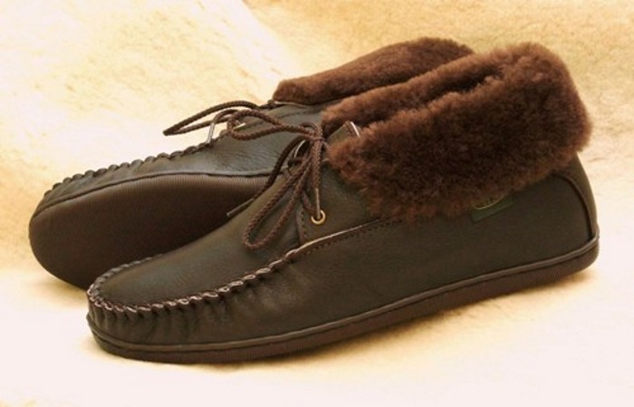 Men's Canoe Sole Deerskin Moccasins -  - California