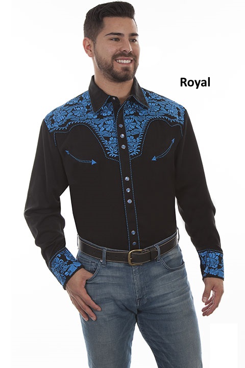 (image for) Poly/rayon blend snap front shirt