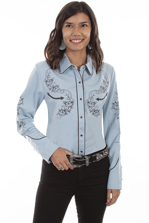 Classic embroidered western shirt [PL-876] : OldTradingPost.com Western ...