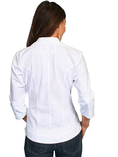 (image for) 100% peruvian cotton 3/4 sleeve blouse