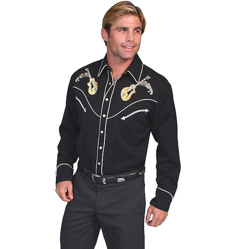 (image for) Western Snap Front Shirt Rock 'n Roll Embroidery