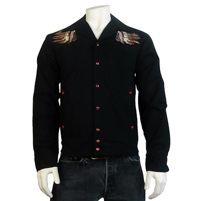 (image for) Gabardine Warbonnet Embroidery Western Jacket