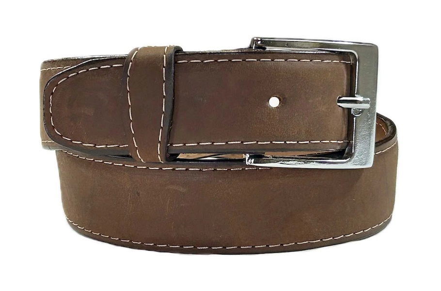 (image for) Sanded Nubuck Full Grain Leather Western Belt