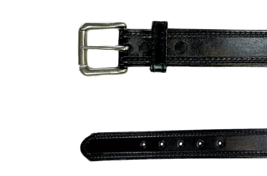 (image for) Western Single Stitch Belt Waxed Saddle Leather