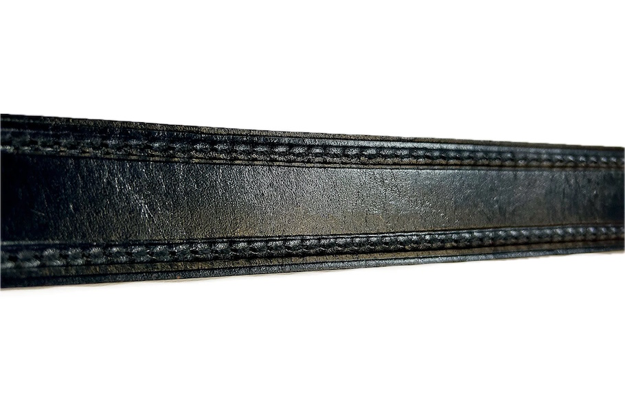 (image for) Western Single Stitch Belt Waxed Saddle Leather