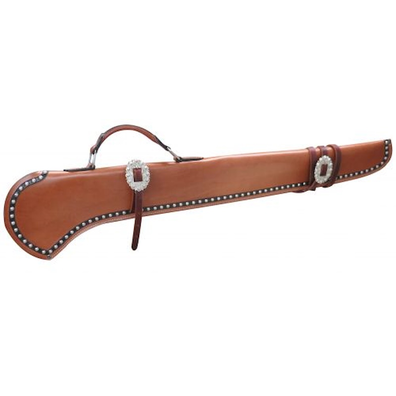 (image for) Smooth Leather Rifle Scabbard 40 Inch with Silver Studs