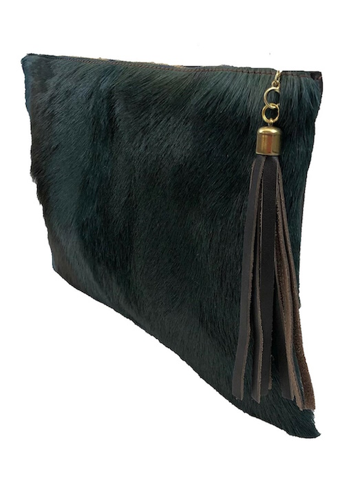 (image for) Springbok & Cowhide Leather Folio Clutch Purse Blue