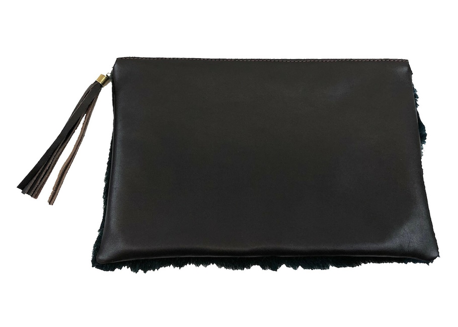 (image for) Springbok & Cowhide Leather Folio Clutch Purse Blue