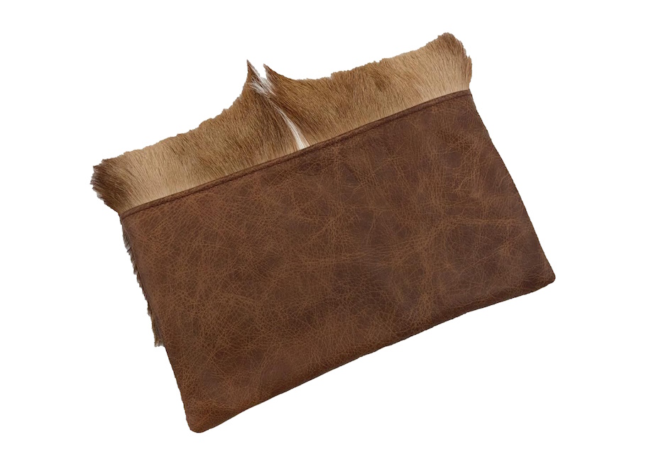 (image for) Springbok Raised Pronk & Leather Foldover Clutch Purse