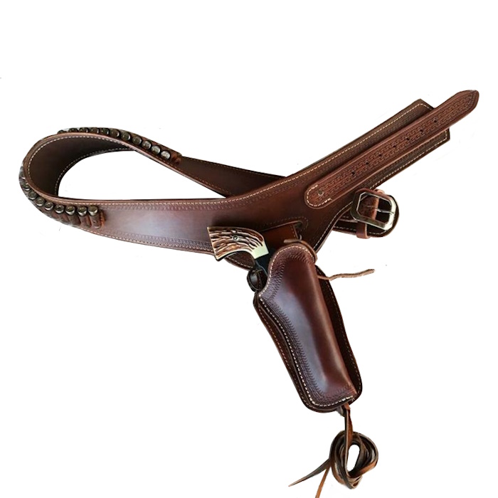 (image for) 1912 Stockman Buscadero Gunbelt with Side Holster