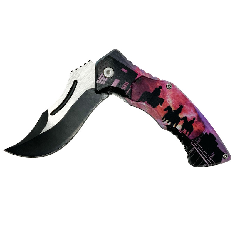 (image for) Sunrise Cowboys Stainless Steel Folding Knife