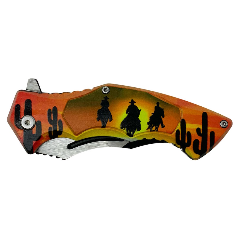 (image for) Sunset Cowboys Stainless Steel Folding Knife