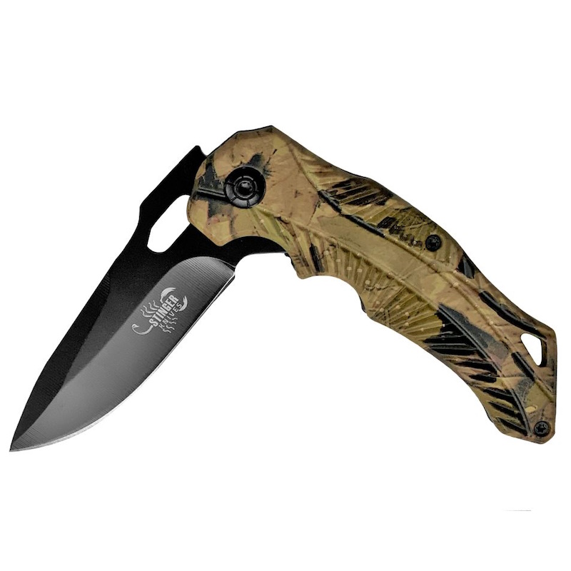 (image for) Stinger Tactical Spring Assist Knife Camo