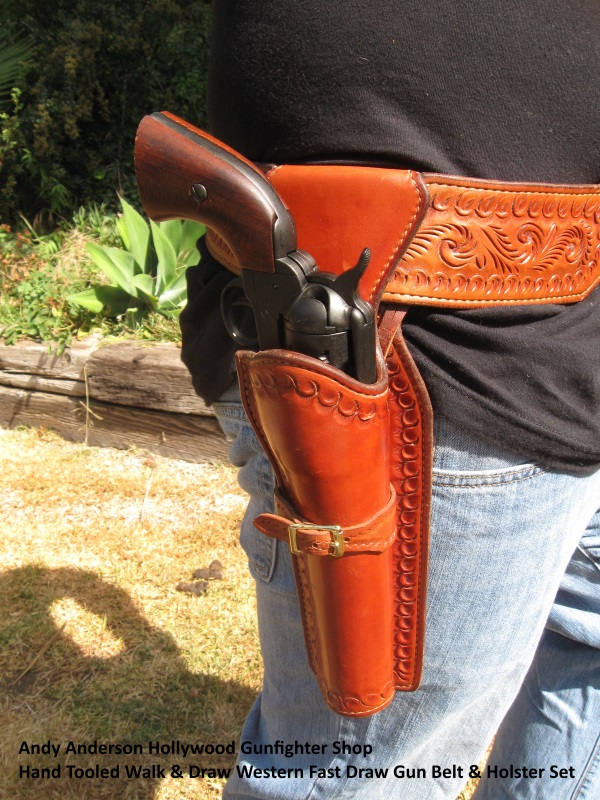 Andy Anderson Design Walk and Draw Western Gun Belt and Holster