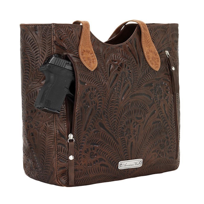 (image for) Annie's Secret Large Zip-Top Tote w/ Conceal Carry Pocket