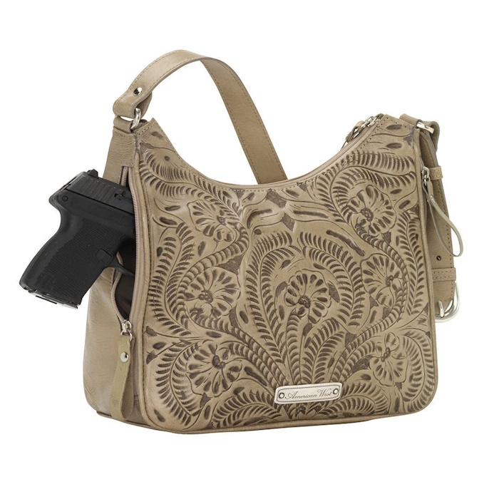 (image for) Harvest Moon Zip-Top Shoulder Bag w/ Conceal Carry Pocket