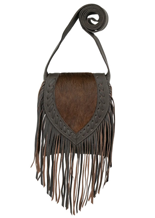 (image for) Fringed Cowgirl Crossbody Flap Bag