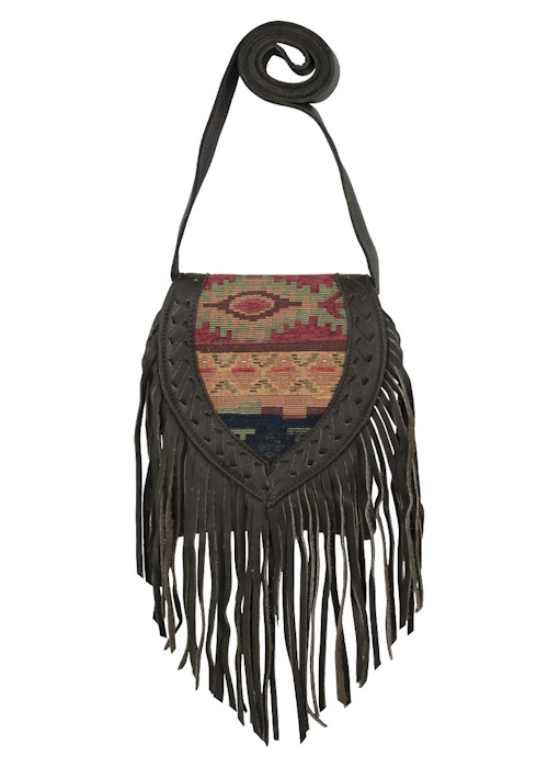 (image for) Fringed Cowgirl Crossbody Flap Bag