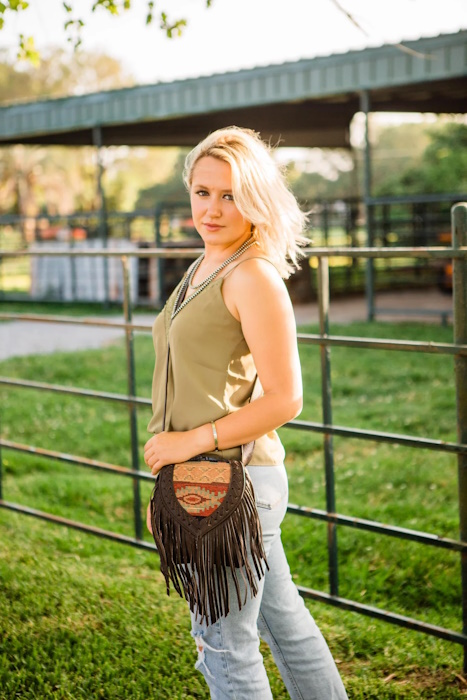 (image for) Fringed Cowgirl Crossbody Flap Bag