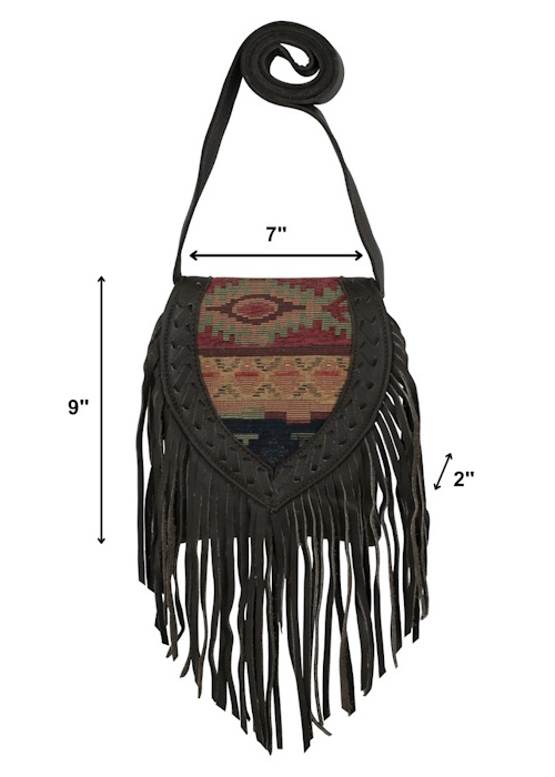 (image for) Fringed Cowgirl Crossbody Flap Bag