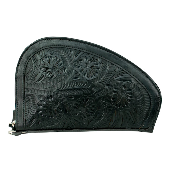 (image for) American West Large Leather Handgun Case 11 x 7 1/2 x 1 1/2